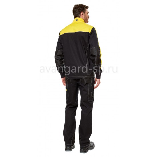Куртка "Старт" черный с желтым