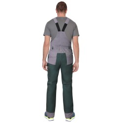 Полукомбинезон "СИРИУС-ВЕСТ-ВОРК" зеленый со ср.серым