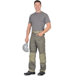 Брюки "СИРИУС-ВЕСТ-ВОРК" т.оливковый со св.оливковым