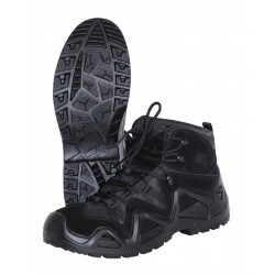 Ботинки "СИРИУС-ДОЗОР" замша (черные), ПУ-Нитрил