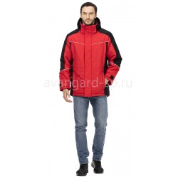 Куртка "Корсар" красный c черной отделкой