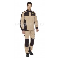 Костюм "Старт" бежевый-коричневый 100% хлопок ЕСТЬ ЗАКЛЮЧЕНИЕ МИНПРОМТОРГА