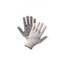 ПЕРЧАТКИ Х/Б С ПВХ 4-нитка (ОПТ ОТ 200 ПАР 17 РУБЛЕЙ)