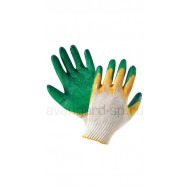 ПЕРЧАТКИ Х/Б С ДВОЙНЫМ ЛАТЕКСОМ (от 100 пар-26 руб)