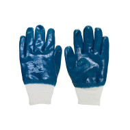 ПЕРЧАТКИ НИТРИЛОВЫЕ ОБЛИВНЫЕ МАНЖЕТА РЕЗИНКА