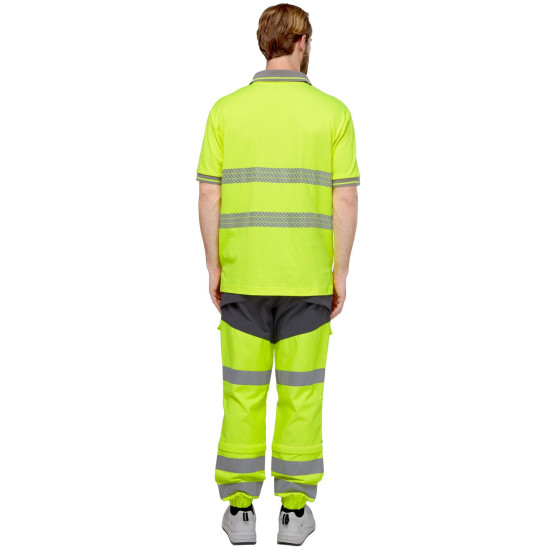 Футболка-поло сигнальная "Фликер" фл.-желтая