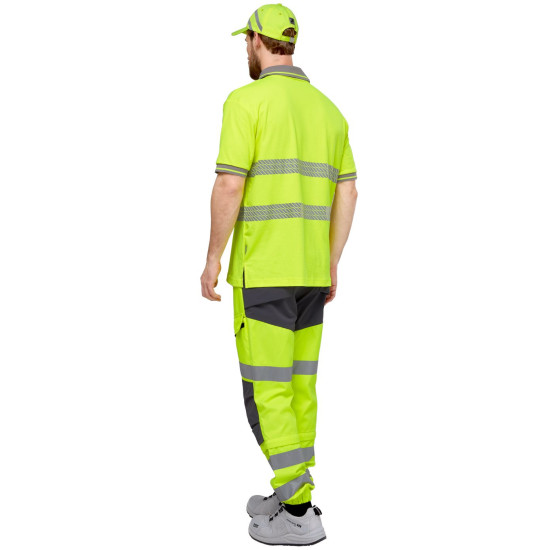 Футболка-поло сигнальная "Фликер" фл.-желтая