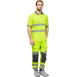 Футболка-поло сигнальная "Фликер" фл.-желтая