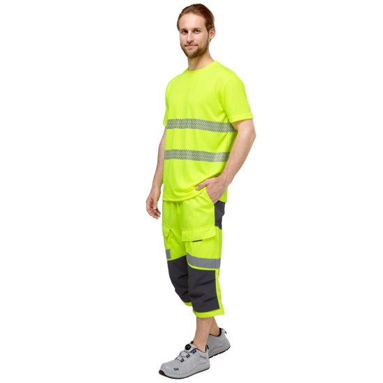 Футболка сигнальная "Флинт" фл.-желтая