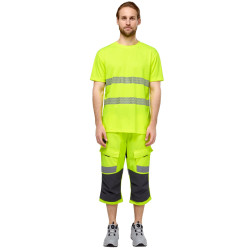 Футболка сигнальная "Флинт" фл.-желтая