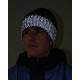 Шапка темно-синяя с СВ-элементами СИРИУС Юка, с утеплителем Тинсулейт 