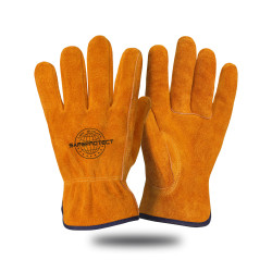 Перчатки цельноспилковые УРАЛ Safeprotect желтые Перчатки цельноспилковые УРАЛ Safeprotect желтые