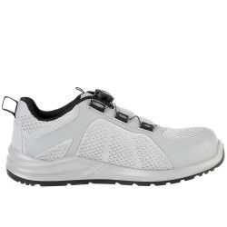 Полуботинки "Капер" с системой быстрой шнуровки, цв. светло-серый, КП, ПУ/ПУ