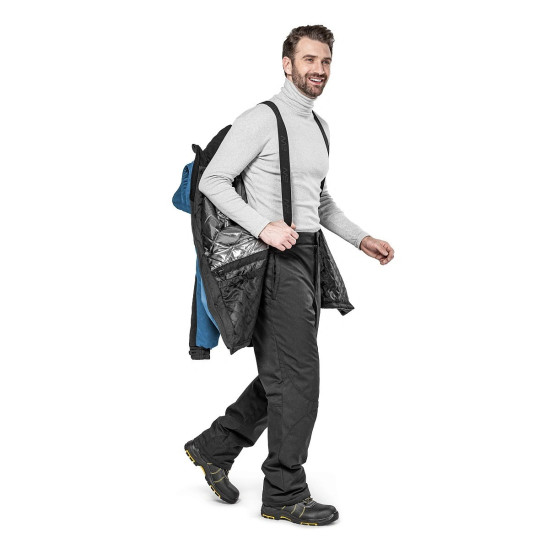 Куртка "Енисей" зимняя с фольгированной подкладкой цвет адриатика/черный Куртка "Енисей" зимняя с фольгированной подкладкой цвет адриатика/черный