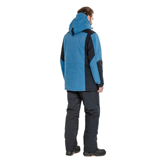 Куртка "Енисей" зимняя с фольгированной подкладкой цвет адриатика/черный Куртка "Енисей" зимняя с фольгированной подкладкой цвет адриатика/черный