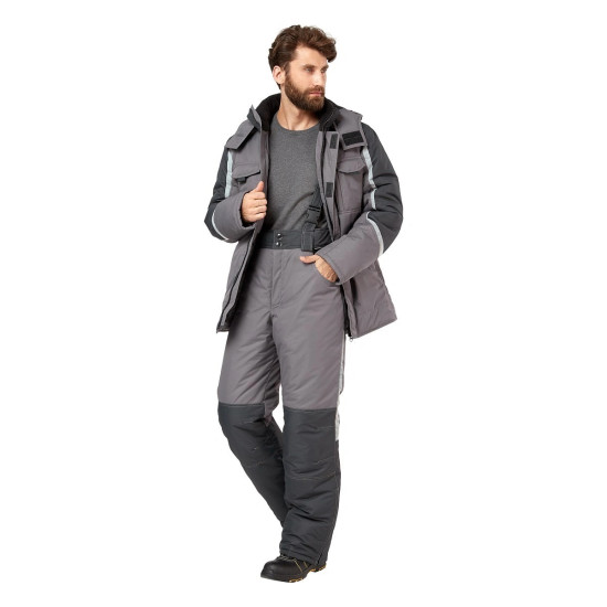 Костюм "Филигир" зимний, брюки серый/темно-серый