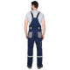 Полукомбинезон "СИРИУС-СТАН" синий со средне-серым и лимонной отделкой