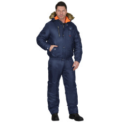 Куртка "СИРИУС-АЛЯСКА" укороченная темно-синяя