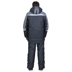 Костюм "СИРИУС-ФАВОРИТ-МЕГА-М" зимний, п/к, тёмно-серый с черным, средне-серой отд. и СОП Костюм "СИРИУС-ФАВОРИТ-МЕГА-М" зимний, п/к, тёмно-серый с черным, средне-серой отд. и СОП