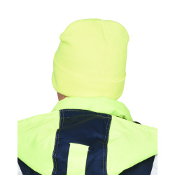 Шапка трикотажная флуоресцентная лимонная СИРИУС Юка, с утеплителем Тинсулейт  Шапка трикотажная флуоресцентная лимонная СИРИУС Юка, с утеплителем Тинсулейт