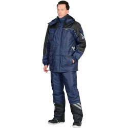Костюм "СИРИУС-ФОТОН" зимний брюки тёмно-синий с черным и СОП Костюм "СИРИУС-ФОТОН" зимний брюки тёмно-синий с черным и СОП