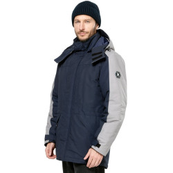 Куртка утепленная "Челленджер" синяя с серым