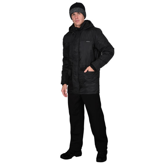 Куртка "СИРИУС-ЛЕГАТ" демисезонная, чёрная