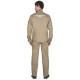 Костюм "СИРИУС-ДЕКСТЕР" песочный с черной отделкой, тк. стрейч с ВО
