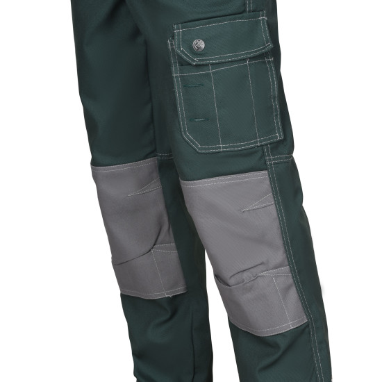 Брюки "СИРИУС-ВЕСТ-ВОРК" зеленые со ср. серым
