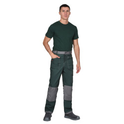 Брюки "СИРИУС-ВЕСТ-ВОРК" зеленые со ср. серым