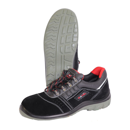 Полуботинки "УНИВЕРСАЛ" замша (черные), ПУ-ПУ