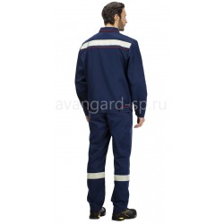 Костюм "Джокер" NEW с полукомбинезоном темно-синий с красной отделкой