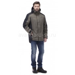 Куртка "Корсар" хаки с черной отделкой
