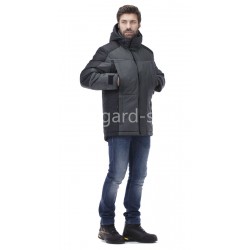 Куртка "Корсар" серая с черной отделкой