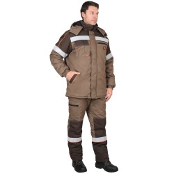 Костюм "СИРИУС-РОДОС" зимний св. коричневый с т.коричневым Костюм "СИРИУС-РОДОС" зимний св. коричневый с т.коричневым