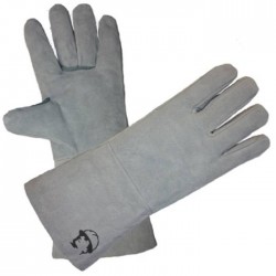 Краги серые "Люкс" без подкладки 35 см Краги серые "Люкс" без подкладки 35 см