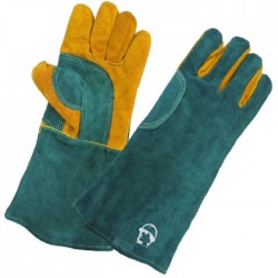 Краги особо прочные с подкладкой,35 см, зеленый/желтый Краги особо прочные с подкладкой,35 см, зеленый/желтый