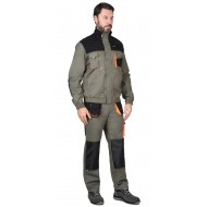 Куртка "СИРИУС-МАНХЕТТЕН" оливковый с оранжевым