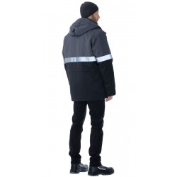 Куртка "Орион РФ" утепл. цв. т.сер.-черный Куртка "Орион РФ" утепл. цв. т.сер.-черный