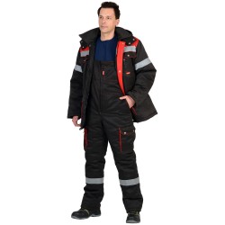 Костюм "ТИТАН" с п/комб. черный с красным и СОП-50мм (синий с васильковым) Костюм "ТИТАН" с п/комб. черный с красным и СОП-50мм (синий с васильковым)