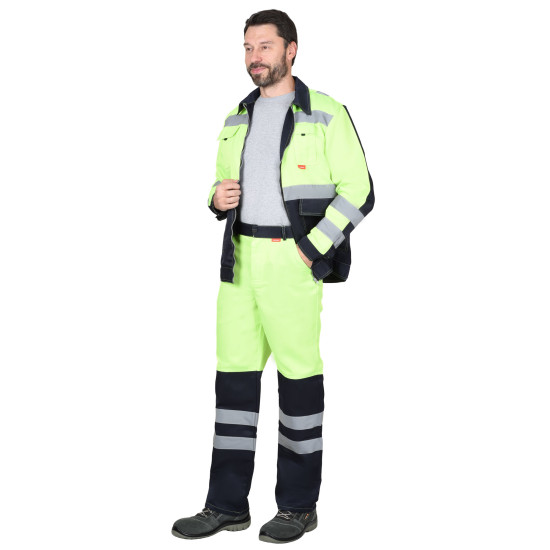 Костюм СИРИУС-МАГИСТРАЛЬ-ЛЮКС куртка, брюки СИГНАЛЬНЫЙ