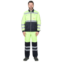 Костюм СИРИУС-МАГИСТРАЛЬ-ЛЮКС куртка, брюки СИГНАЛЬНЫЙ