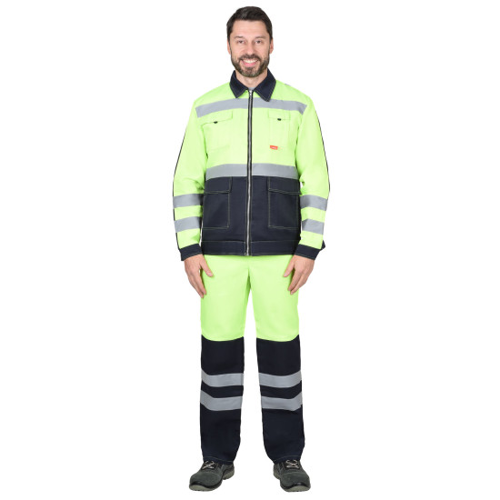 Костюм СИРИУС-МАГИСТРАЛЬ-ЛЮКС куртка, брюки СИГНАЛЬНЫЙ