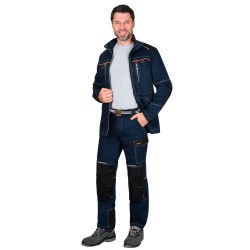 Куртка "СИРИУС-ШАТЛ-РОСС" удл. синяя с черным