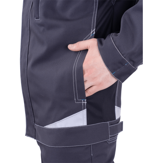 Куртка "ТУРБО SAFETY" цв.серый-черный