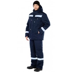 Костюм "Тимбер" утепленный с п/к синий Костюм "Тимбер" утепленный с п/к синий