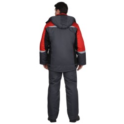 Костюм "Фаворит-Мега" темно-серый с черным и красн. и СОП Костюм "Фаворит-Мега" темно-серый с черным и красн. и СОП